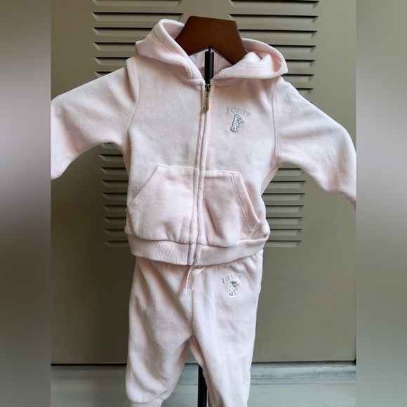 OG Juicy Couture Light Pink Kids Zip-Up Hoodie with classic dog embroidered - Picture 9 of 9